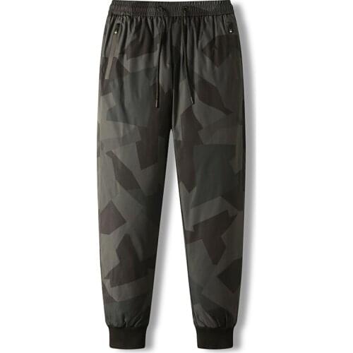 90% White Duck Down Padded Winter Down Pants Men Water-Proof Sweatpants Camouflage Joggers Male Thick Warm Down Trousers 8XL