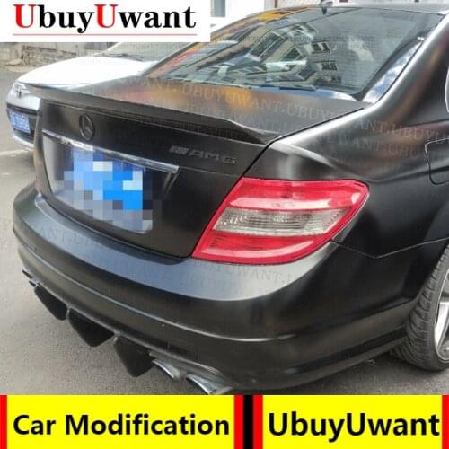 "Car Rear Trunk Spoiler Wing Boot Lip Carbon Fiber For 2008-2014 BENZ W204 C180 C200 C300 Auto Accessories Car Styling "