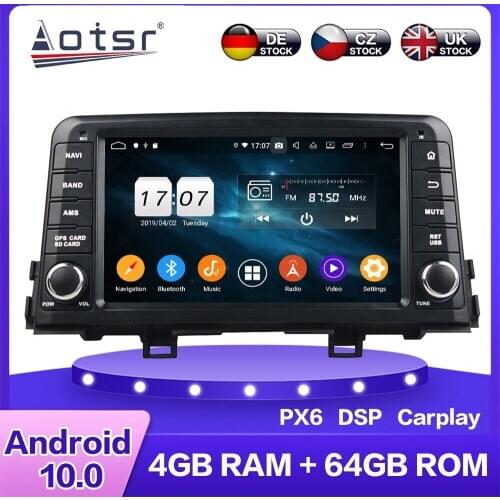 For KIA MORNING PICANTO Android 10.0 Car HD Multimedia DVD Player 4G 64GB Auto GPS Navigation Stereo radio Headunit DSP Carplay
