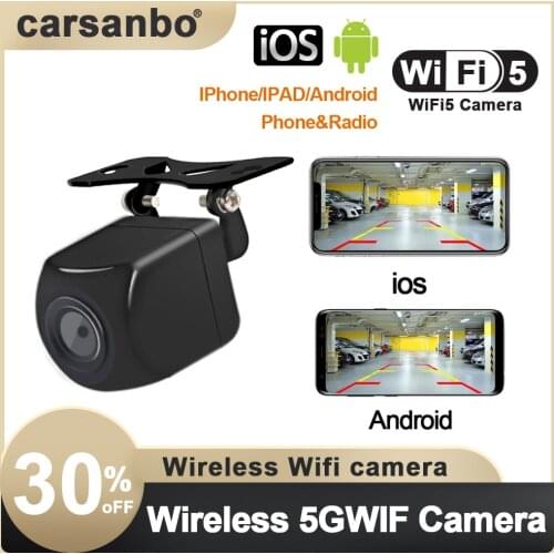 Mini USB WiFi Wireless Car Rear View Camera Front view camera switch 720P HD Night Vision wifi Reverse Parking Back up Camera