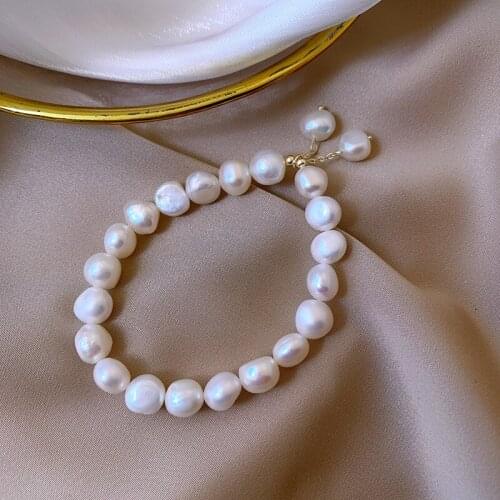 Alien Baroque Freshwater Pearl Bracelet Bangle Bracelet Women Gifts for Women Gifts Women Charm Bracelets for Women