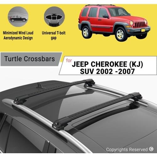 BARS FOR JEEP CHEROKEE (KJ) SUV 2002 - 2007 ALUMINUM ALLOY SIDEBARS CAR ROOF RACK LUGGAGE CARRIER CROSSBAR