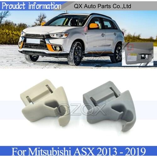 CAPQX Sun Shield Overhead Console Interior Sunvisor Hook Clip Bracket For Mitsubishi ASX 2013 - 2019 Front visor Hook Clip