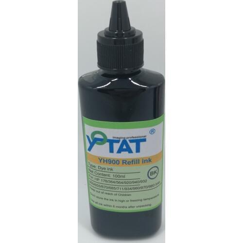 YOTAT 100ml Dye Ink for HP932 HP950 HP711 HP178 HP364 HP564 HP920 HP655 HP670 HP685 HP934 HP960 HP970 HP980 ink cartridge or CIS