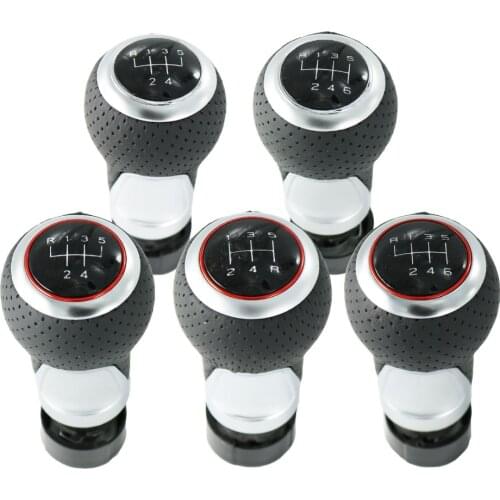For Audi A5 S5 8T 2010 2011 2012 2013 2014 2015 2016 2017 New 5 Speed 6 Speed Genuine Leather Gear Shift Knob