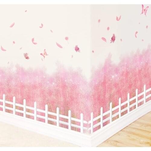 Chaotic Grass Wall Stickers DIY Flower Plant Wall Decals for Living Room Kids Bedroom Kitchen House Decoration Wall Art