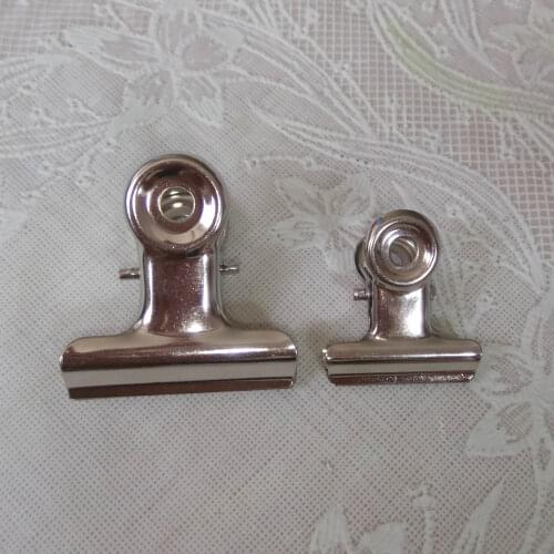 Free Shipping (72pcs/lot) 20mm round metal paper Clip Grip Clips silver Bulldog clip office supplies& stationery