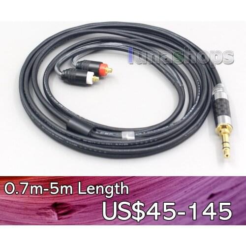 LN007100 2.5mm 4.4mm XLR 3.5mm Black 99% Pure PCOCC Earphone Cable For Sony IER-M7 IER-M9 IER-Z1R