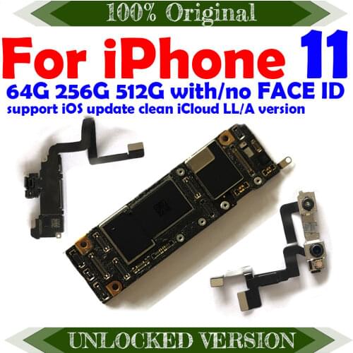 USA Global Version Unlocked Motherboard MB Support iOS Update Clean iCloud For iPhone 11 Pro Max Main Logic Board Motherboards