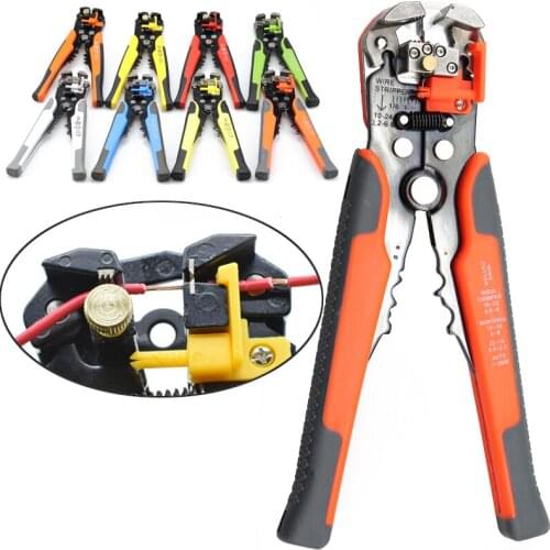 Multi Tools Pliers Stripper Cutter Cable Wire Pliers Capability Hand Tool Crimper Acutomatic Electrical Repair Tool Pliers