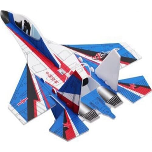 Foam electric aircraft model aircraft fall resistant gyro diy childrens toy charging usb outdoor hand throw glider model