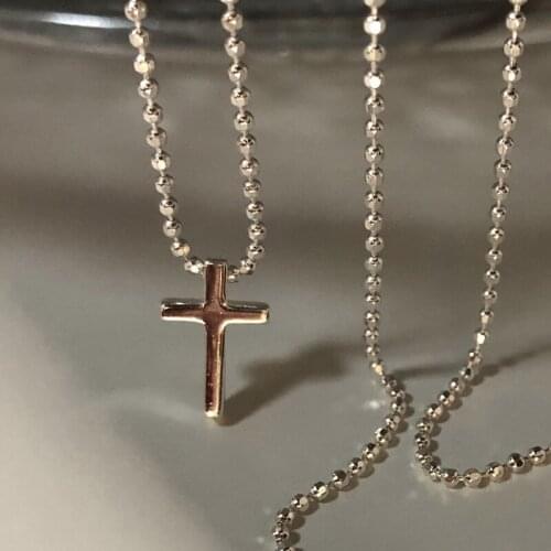 Fashion Trendy Female Cross Moon Pendant Necklace Women Choker Clavicle Chain Dainty Wedding Jewelry Statement Girlfriend Gifts