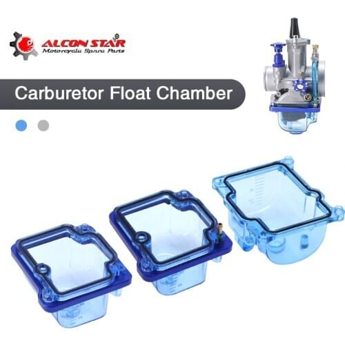Alconstar- PWK Motorcycle Carburetor Clear Bottom Transparent Float Bowl Fit For KEIHIN PWK KSR EVO OKO KOSO Carburetor 21-34mm