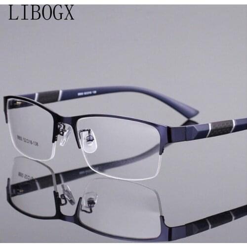 Mens Reading Glasses High-Grade Metal Half-Frame Diopter Glasses Mens And Womens Reading Glasses
