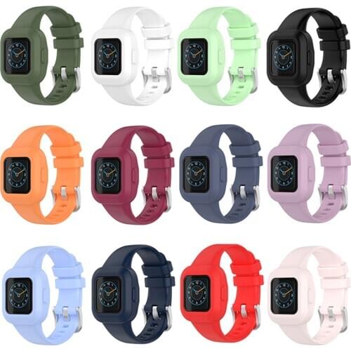 For Garmin Fit JR.3 Soft Silicone Watch Strap Pure Color Replacement Watch Band Bracelet for Garmin Vivo Fit JR.3 Children Watch