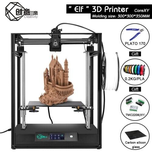 Creativity Corexy ELF FDM 3d Printer Kit Large Printing Area Supports BLTOUCH Automatic leveling for Industrial personal ELF