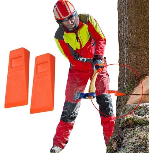 New arrival orange Plastic Felling Wedge Felled Chock Tree Cutting Wedge Spiked Wedge Woodcutting Tool