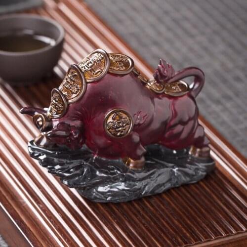 New Product Creative Color-changing Tea Pet Tea Set Tea Tray Ornaments Cattle Mascot Tea Pet Accessories Household Items