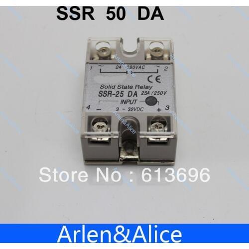 50DA SSR input 3-32V DC load 24-380V AC single phase AC solid state relay