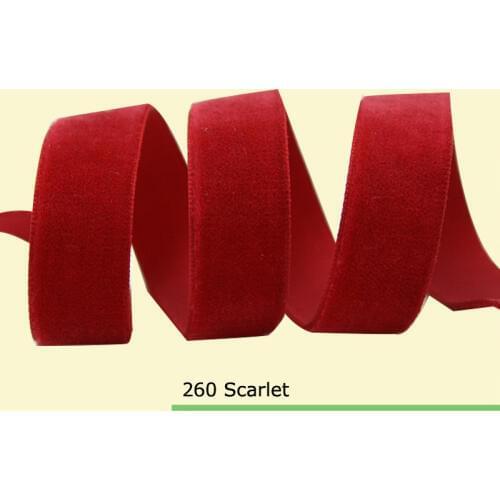 3/8 inch single sided polyester velvet ribbon for headbands