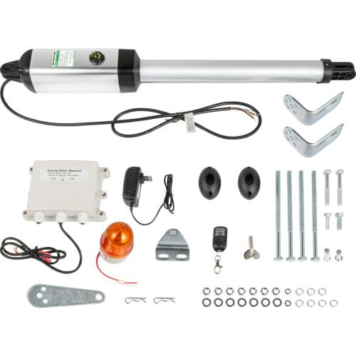 Swing gate drive max. 250 kg, swing gate drive 5 m, gate drive yard gate swing gate drive with limit switches, articulated arm