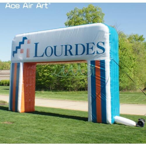 Durable designed inflatable arch,welcome entrance gate,advertising promotional archway with removable sticker/banner