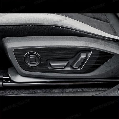 Lsrtw2017 Car Seat Adjust Knob Cover Panel Seats Moldings Trims for Audi Q3 2019 2020 2021 Interior Accessories Auto