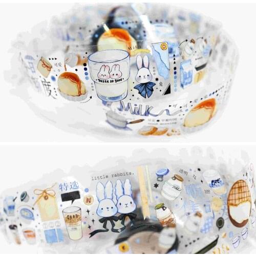 10 meter Roll Yating Summer Milk Time Journal Washi Tape Pet Kawaii Girl Stickers