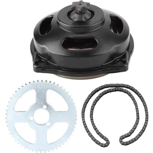 Motorcycle aluminum alloy Transmission Drive System T8F Chain and 6T Gear Box Rear Sprocket Kit for Mini Motorcycle 47cc 49cc