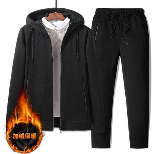 Two Style Sports Suit Cotton And Polyester Blend Fabric Plus Velvet Winter Warm Hiking Climbing Camping Trekking Unisex Clothes