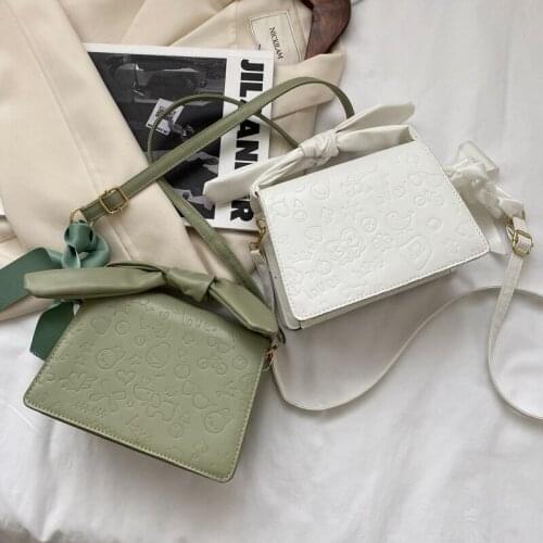 New bag handbags 2021 new trendy fashion texture one-shoulder messenger bag western style cute girl portable small bag