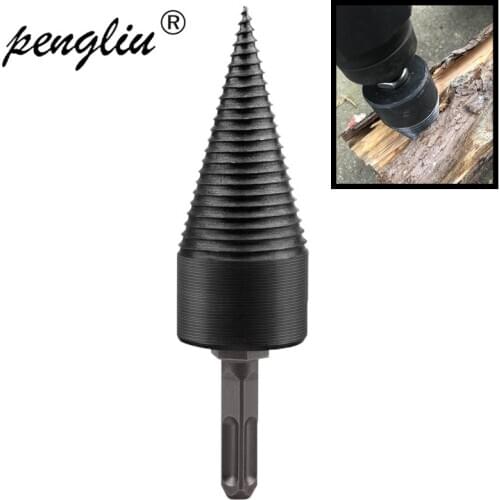 Firewood Drill Bit Wood Splitter Hex Shank Log Breaker Reamer Woodworking Tools for Electric Drill Machine 32mm 42mm