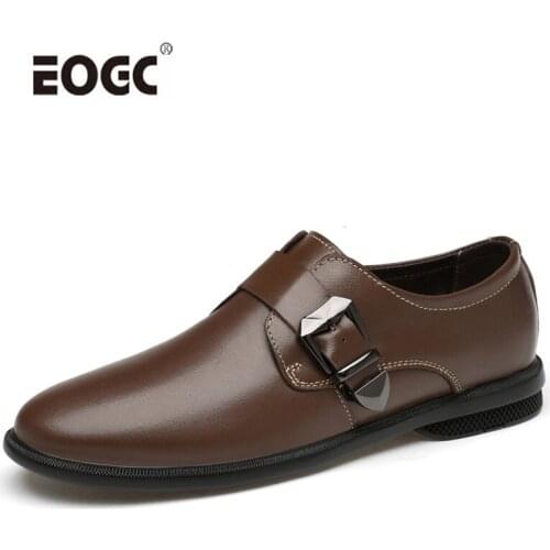 Natural Leather Shoes Men Quality Soft Loafers Moccasins Outdoor Comfort Flats Shoes Slip-On Office Business Men Shoes