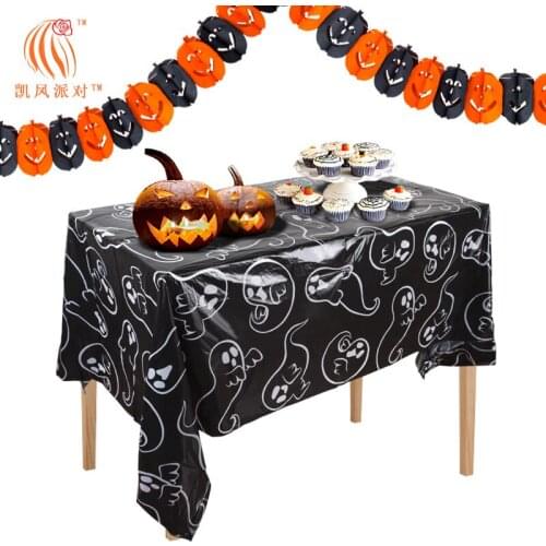 Halloween Decoration Lace Spider Web Skeleton Skull Tablecloth Black Fireplace Mantel Scarf Event Party Decoration Supplies