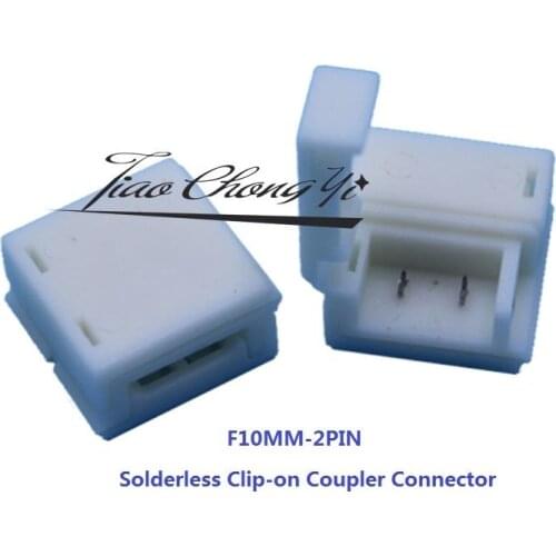 Solderless Clip-on Coupler Connector for 3528 5050 LED Strip IP65 waterproof 10pcs