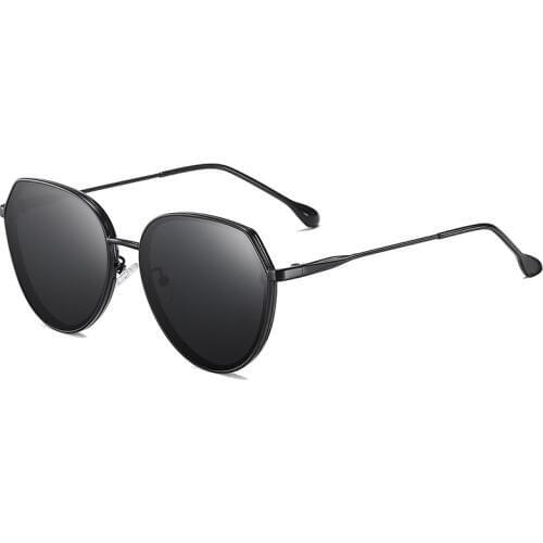 MAXJULI Round Polarized Sunglasses for Women Men Luxury Designer Gradient Lens Sun Glasses Female UV Protect Gafas de Sol 8073