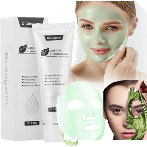 1pcs 30ML Fashion Green Tea Blackhead Mask Powder Skin Care Remove Acne Nose Deep Cleansing Pore Anti-sensitive Green