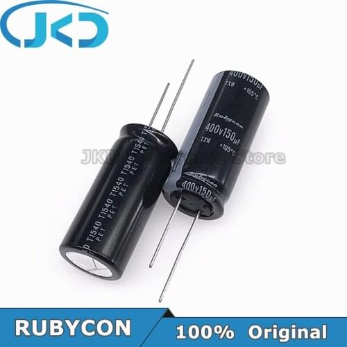 10pcs/20pcs RUBYCON 150UF 400V 18*40mm 150UF400V 400V150UF 18x40mm Aluminum Electrolytic Capacitor