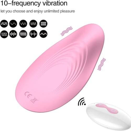 10 Speeds Remote Control Vibrator Panties Wearable Panty Massager Clitoris Stimulator Vibrating Sex Toys for Adult Women TD0349