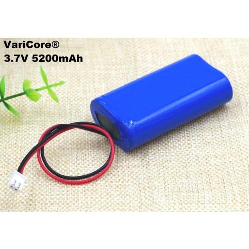 3.7V 5200mAh 18650 Lithium Battery Pack Fishing LED Light Bluetooth Speaker 4.2V Emergency DIY batteries+ Protection