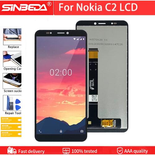 5.7" Original Display for Nokia C2 LCD Display Touch Screen Digitizer Assembly Replacment 100% Tested For Nokia C2 Display
