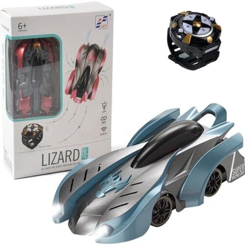 Anti Gravity Ceiling Wall Climbing Car Electric 360 Rotating Stunt RC Car Watch Remote Control Antigravity Machine Auto Toy Cars