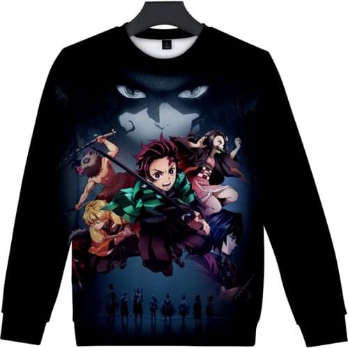 Brand clothing 2019 new Fashion Mens Long sleeve Sweatshirt Ghost Blade Style 3d Print Casual pullover