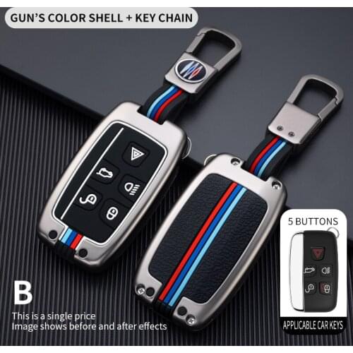 Zinc Alloy Car Remote Key Case Cover for Range Rover Land Rover Sport Discovery 4 for Jaguar XE XF XJ F-PACE F-TYPE