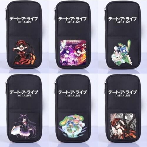 Date A Live Student School Office Stationery Storage Cosplay Pen Pencil Case Bag Wallet Purse Unisex Gift