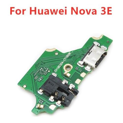 For Huawei Nova 3E USB Charger Port Dock Connector PCB Board Ribbon Flex Cable Charging Port Component Replacement Spare P