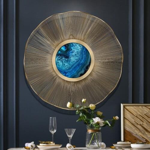 European Wrought Iron 3D Stereo Wall Decorative Mirror Ornaments Home Porch Sofa Bed Background Wall Sticker Murals 3 Resin Deer