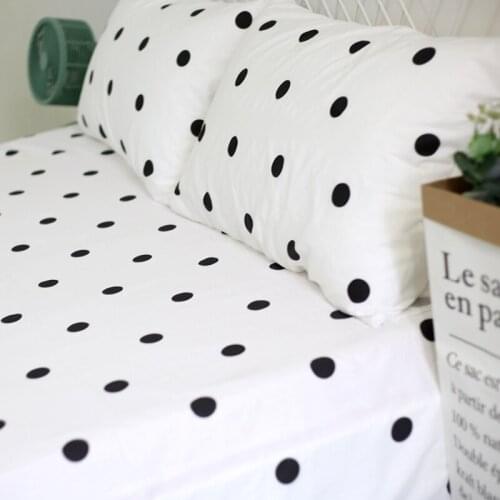 Polka Dots Printed Cotton Fabric Cotton Bed-Sheeting Quilt Cover Cotton Fabric