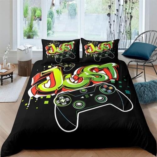 Fashion Bedding Set Gamer Life 3D Pattern Printed Duvet Cover Set Single Twin Full Queen King Size for Boys Adults Home Textile