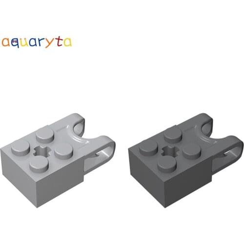 Aquaryta 20pcs 2x2 Connecting Brick with Ball Joint Seat Technology Building Block Part Compatible 92013 DIY Assembles Toys Gift